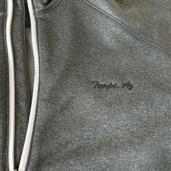 Bermuda Sands Men’s Gray Quarter-Zip Jacket w/ Yellow Accent Tempe, AZ size S - Picture 3 of 6